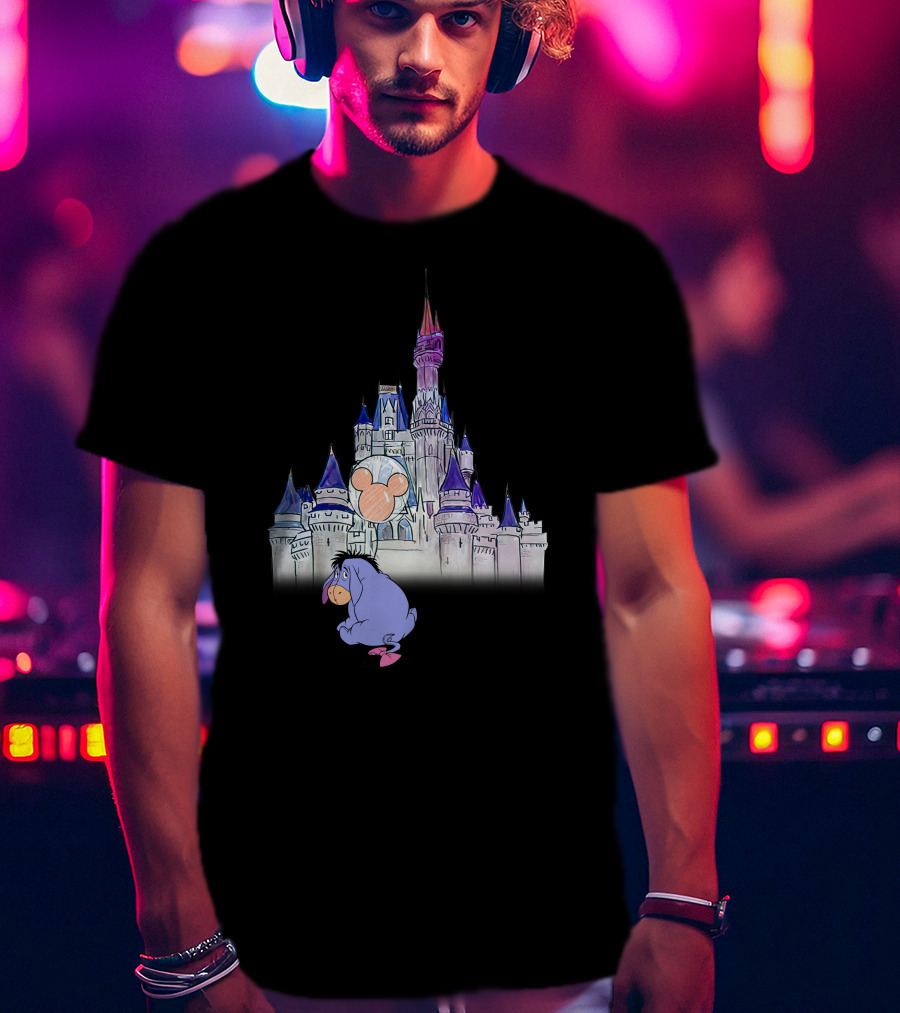 Eeyore Disney Castle Mickey Balloon T-Shirt
