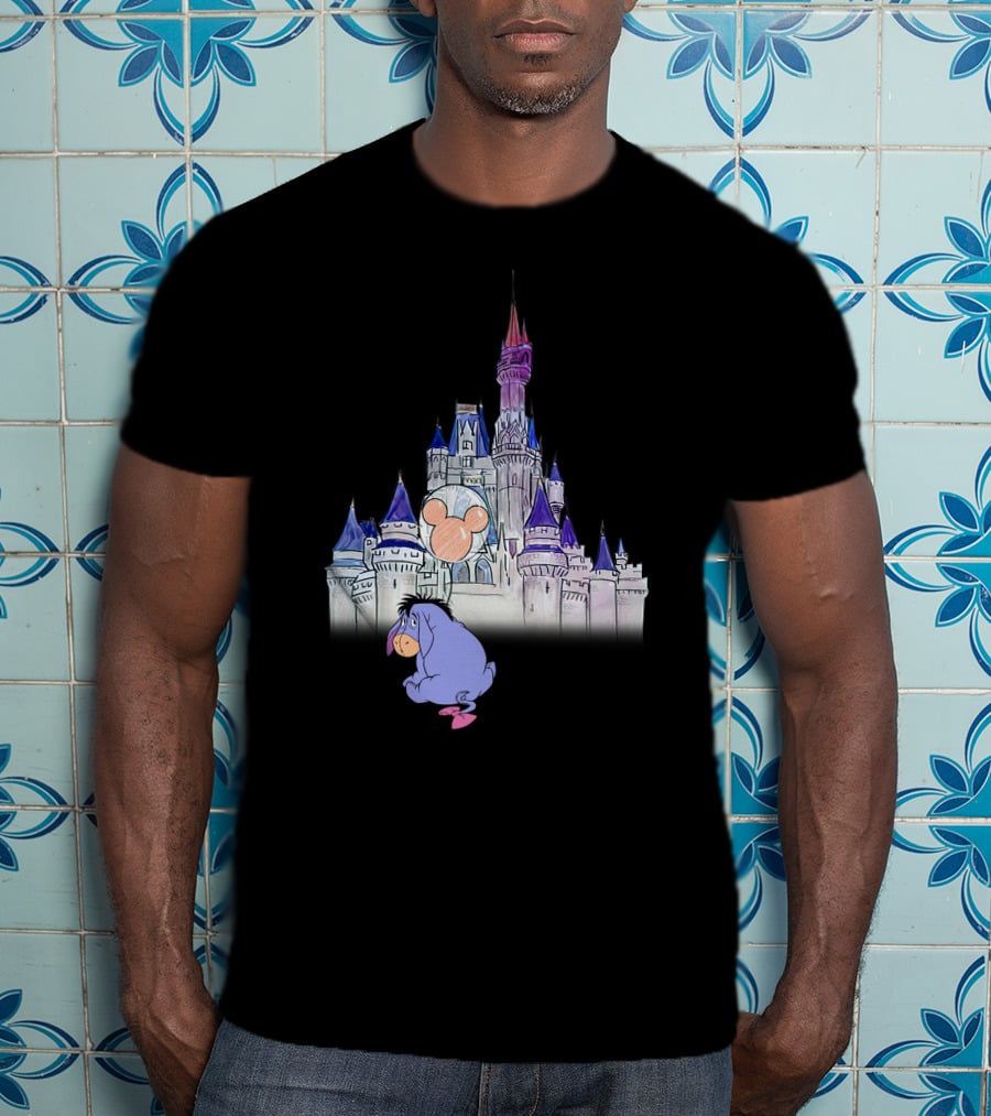 Eeyore Disney Castle Mickey Balloon T-Shirt