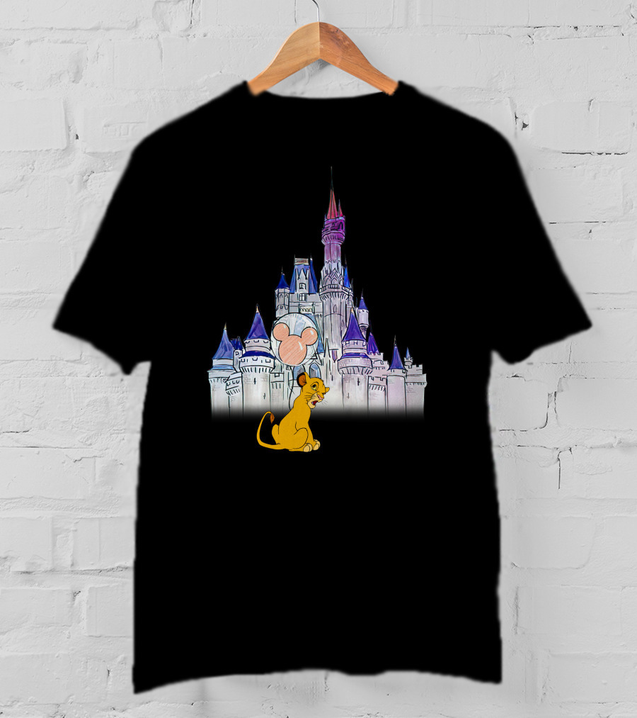 Simba Disney Castle Mickey Balloon T-Shirt