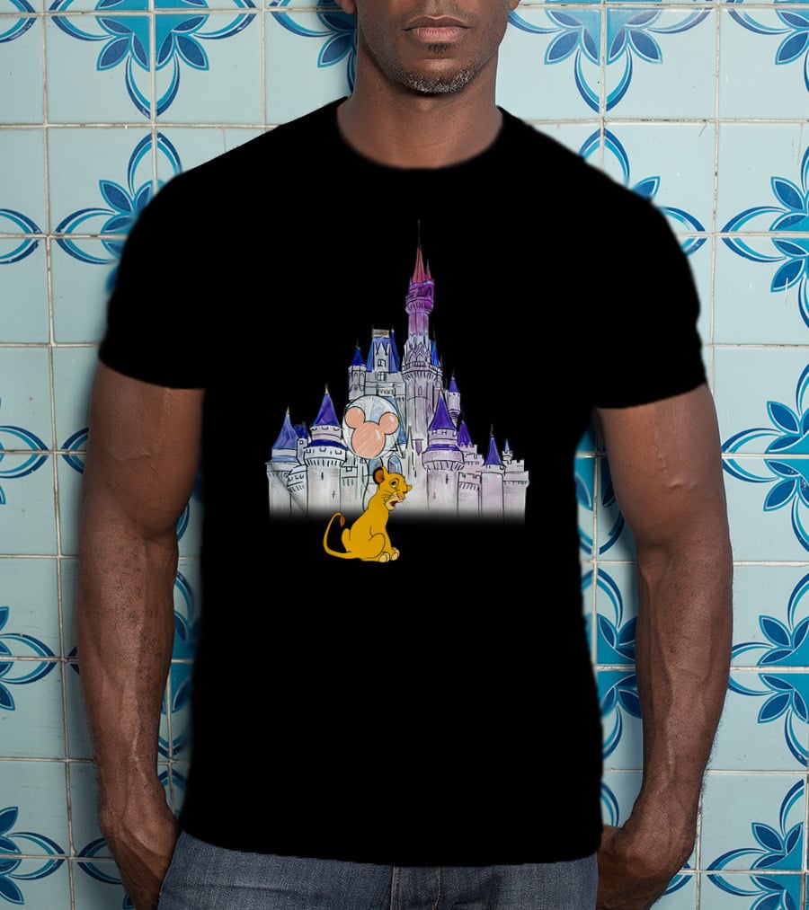 Simba Disney Castle Mickey Balloon T-Shirt