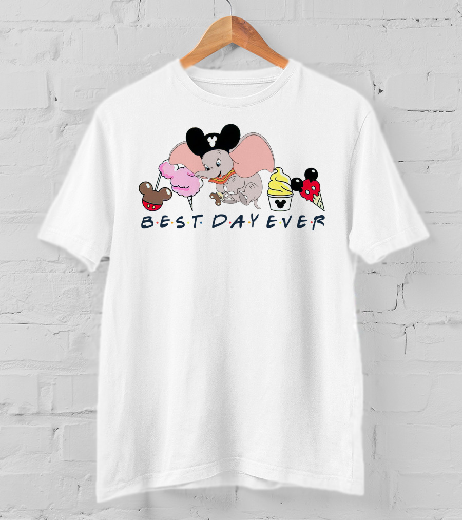 Best Day Ever Dumbo Mickey Ears Disney Sweets T-Shirt