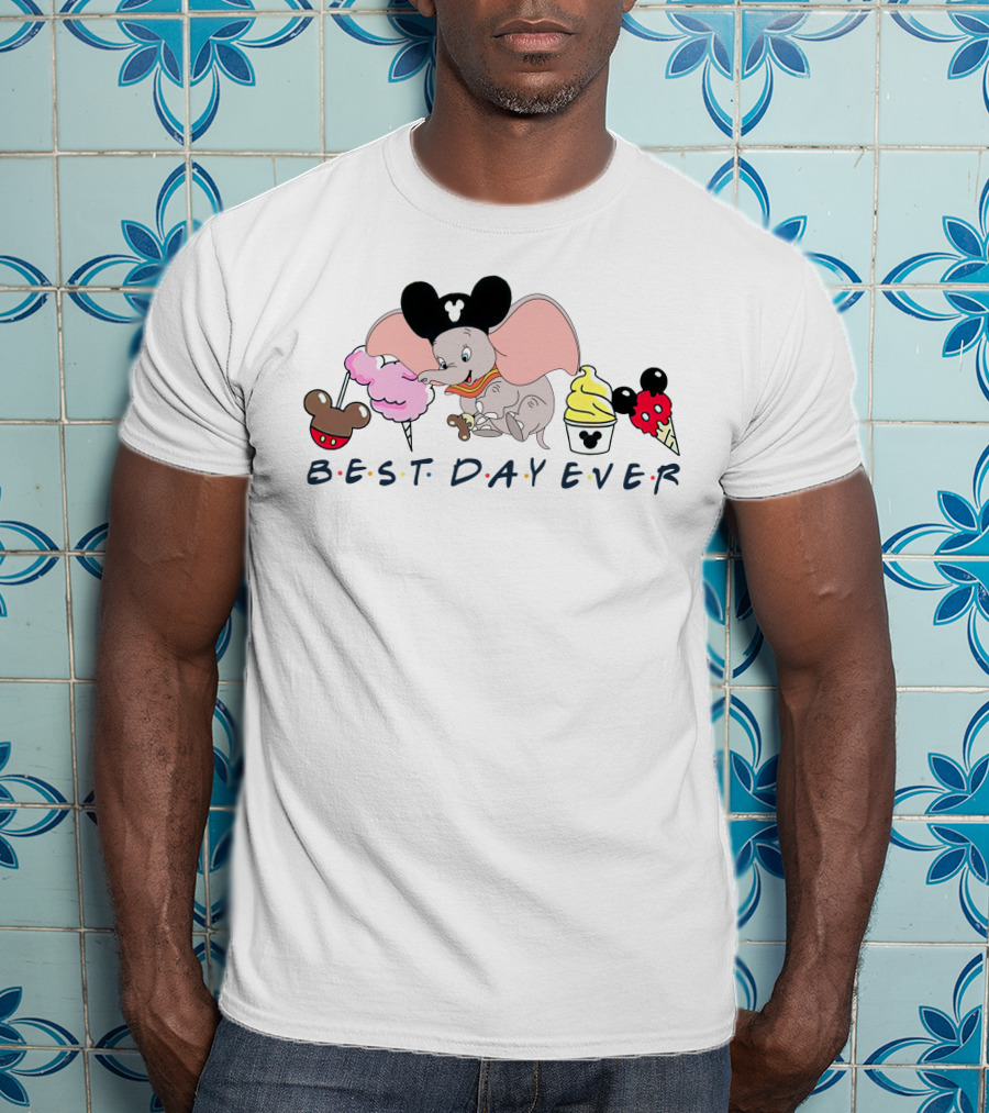 Best Day Ever Dumbo Mickey Ears Disney Sweets T-Shirt