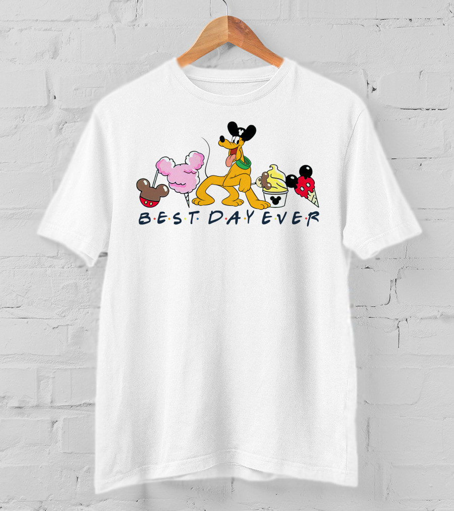 Pluto Best Day Ever Disney Treats T-Shirt