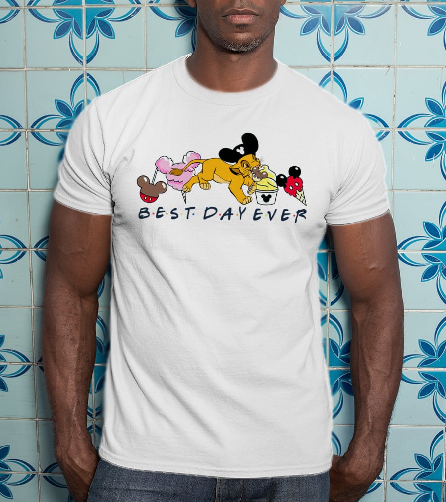 Best Day Ever Simba Mickey Ears Ice Cream Treats T-Shirt