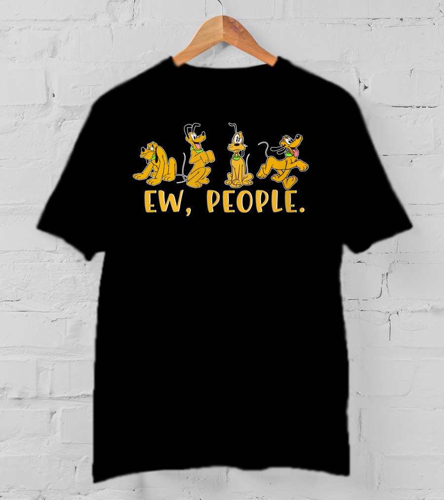 Pluto Ew People Fun Expressions T-Shirt