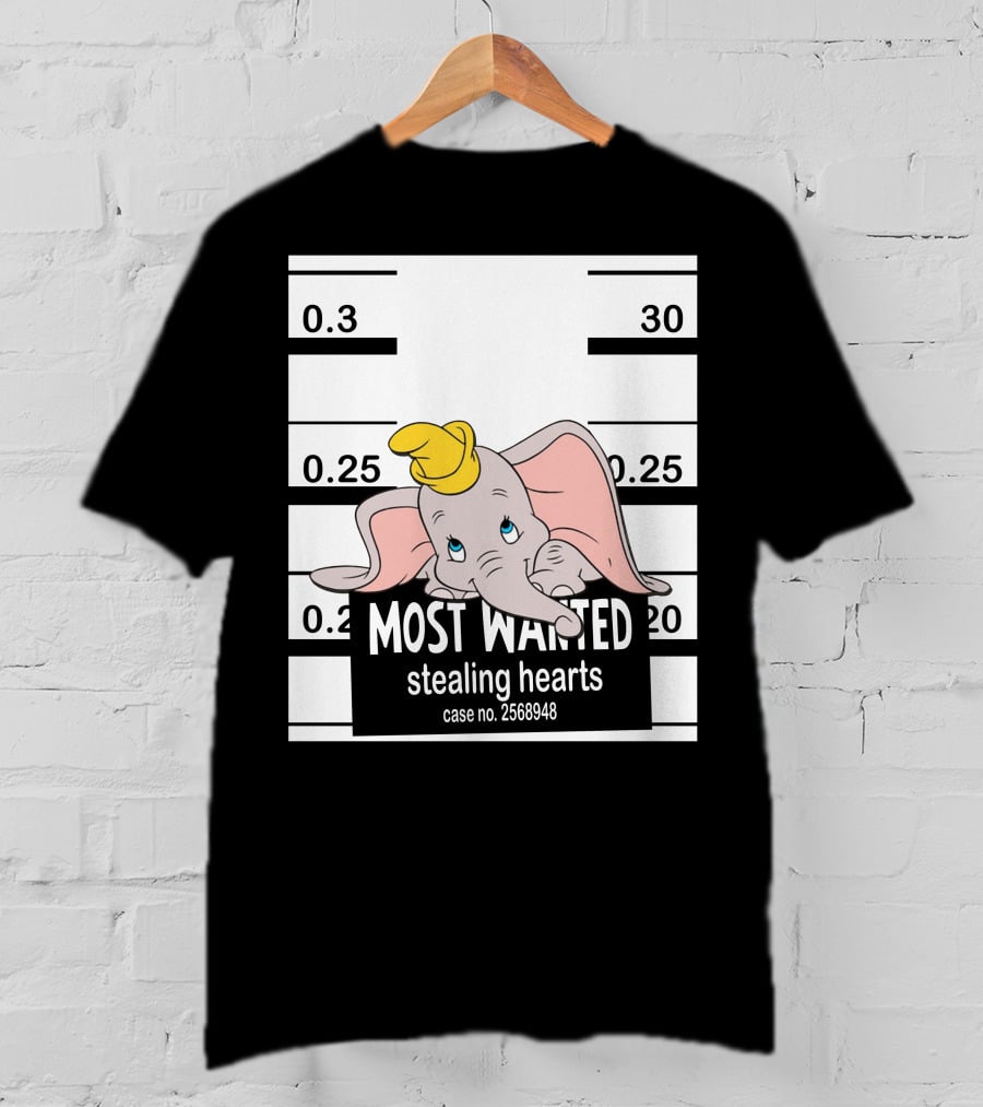 Dumbo Most Wanted Stealing Hearts Case No. 2568948 T-Shirt