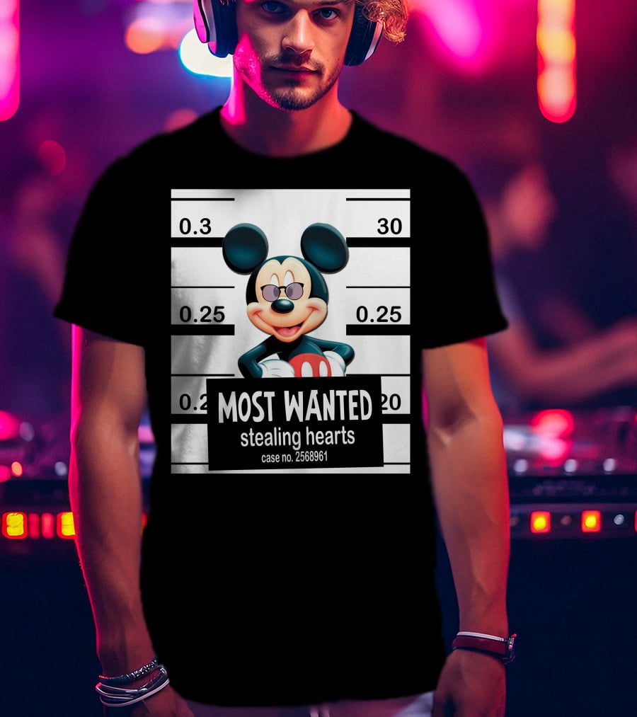 Mickey Most Wanted Stealing Hearts Case No. 2568961 T-Shirt