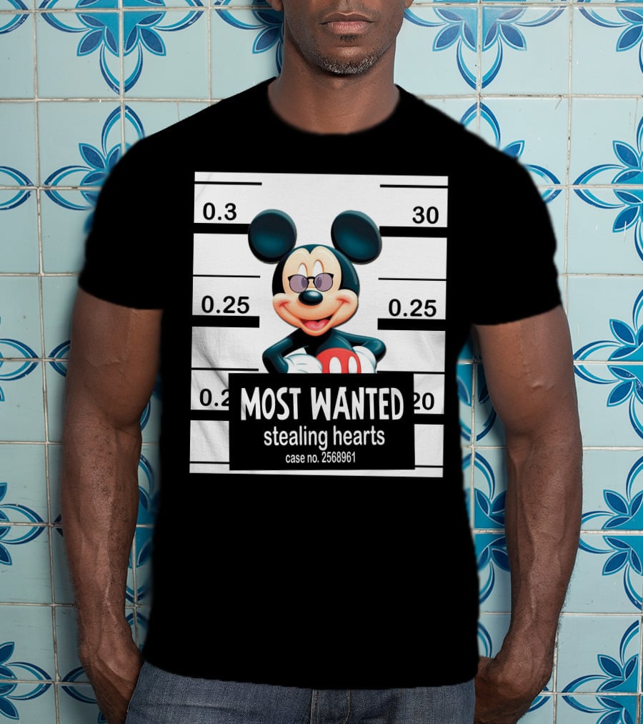 Mickey Most Wanted Stealing Hearts Case No. 2568961 T-Shirt