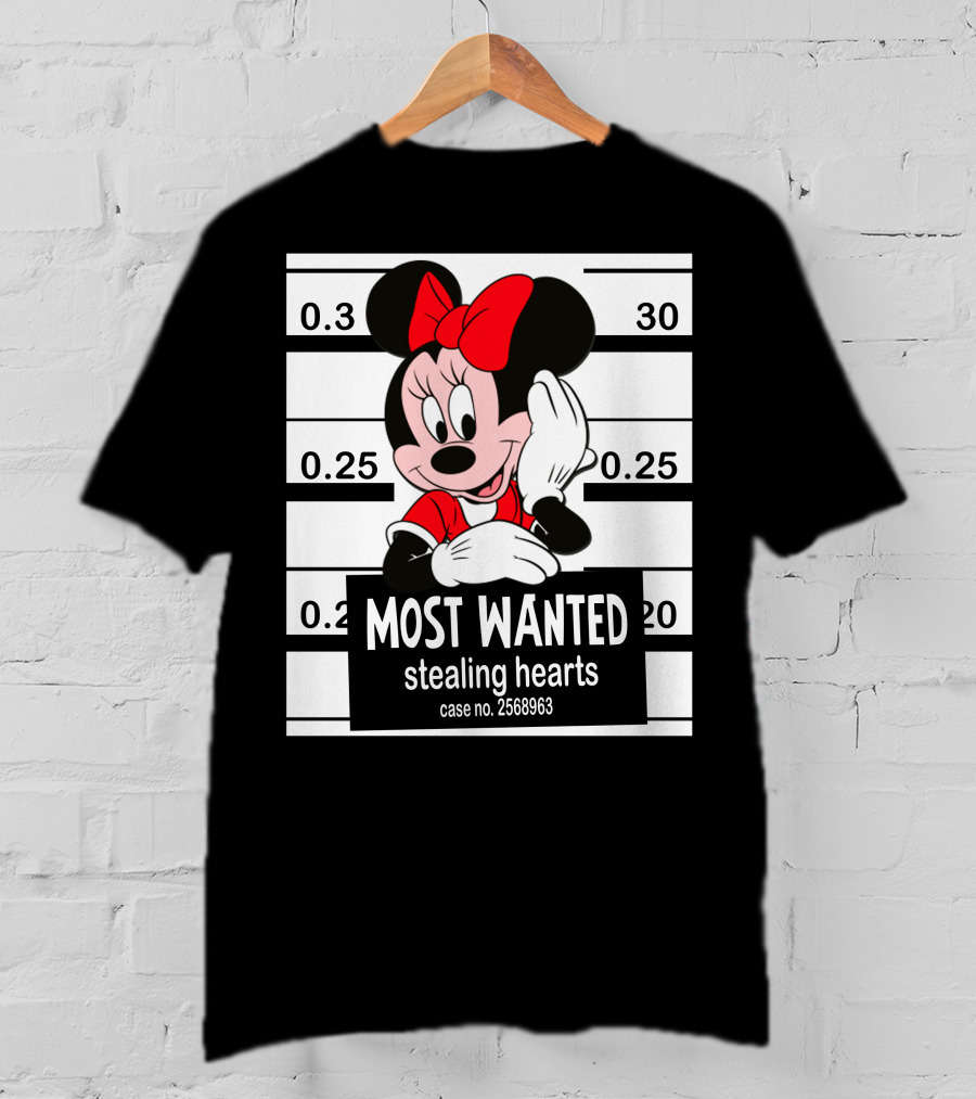 Minnie Most Wanted Stealing Hearts Case No. 2568963 T-Shirt
