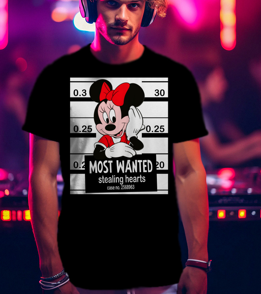 Minnie Most Wanted Stealing Hearts Case No. 2568963 T-Shirt