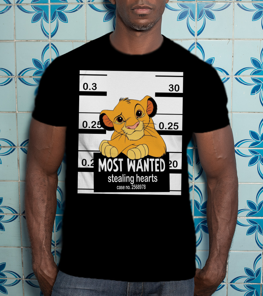 Most Wanted Simba Stealing Hearts Case No. 2568978 T-Shirt