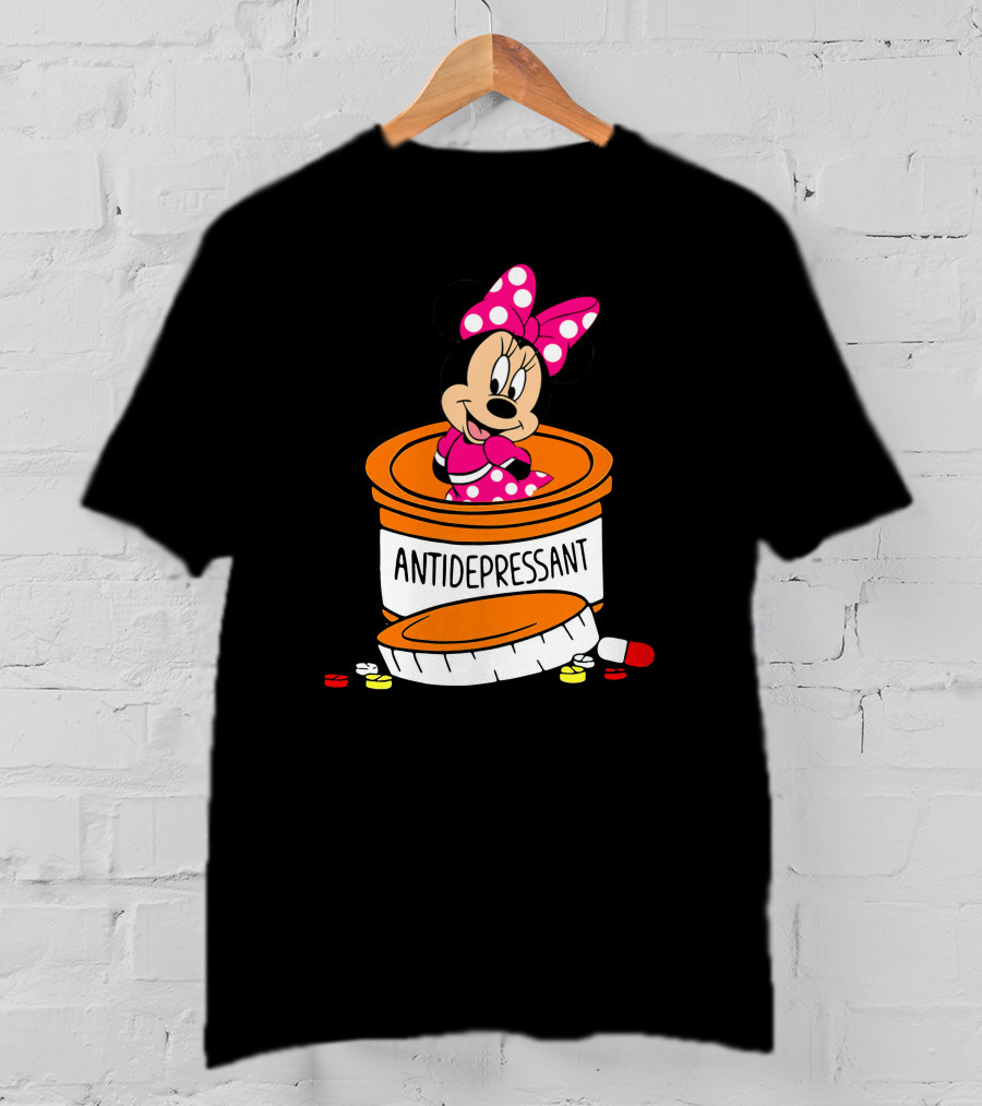 Minnie Antidepressant Pill Bottle T-Shirt