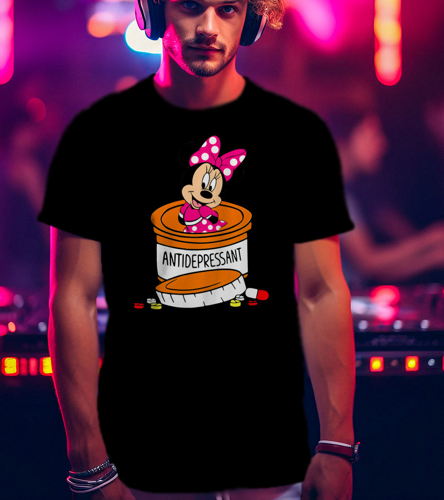Minnie Antidepressant Pill Bottle T-Shirt