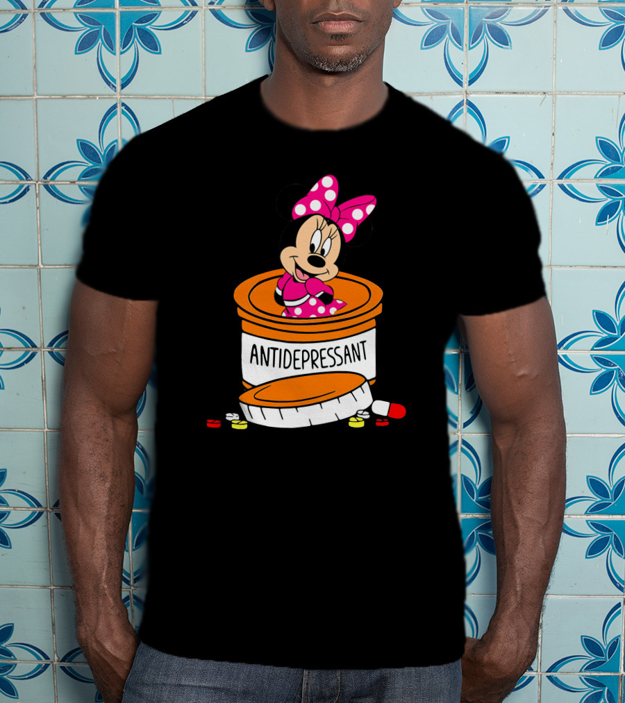 Minnie Antidepressant Pill Bottle T-Shirt