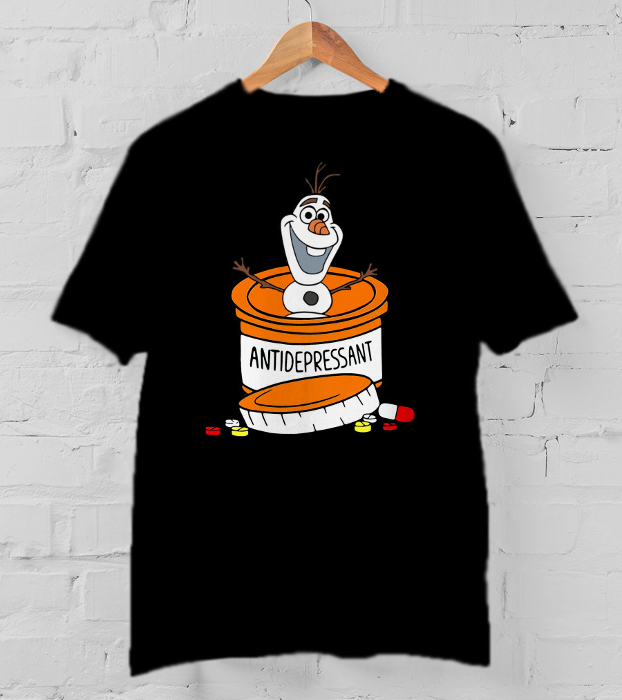 Olaf Antidepressant Capsule Character T-Shirt