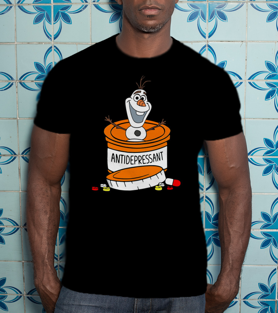 Olaf Antidepressant Capsule Character T-Shirt