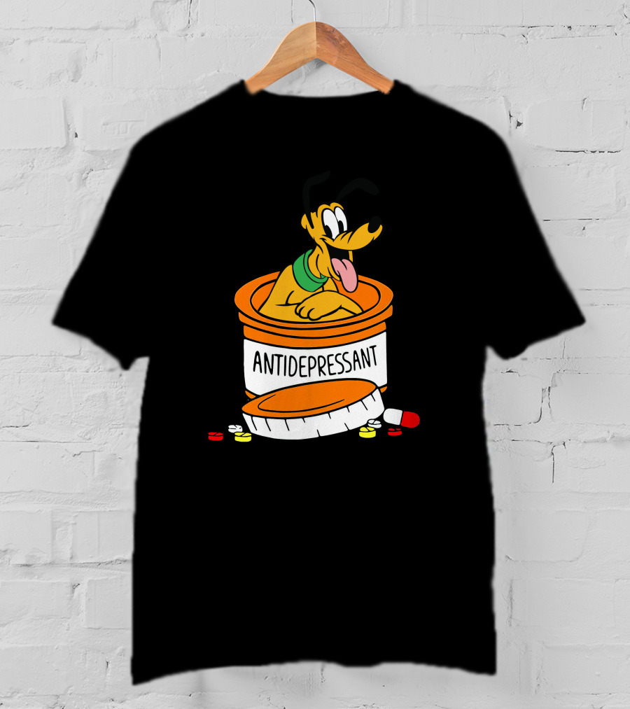 Pluto Antidepressant Pill Bottle T-Shirt