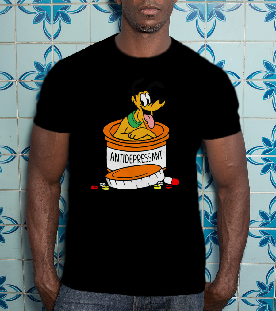 Pluto Antidepressant Pill Bottle T-Shirt