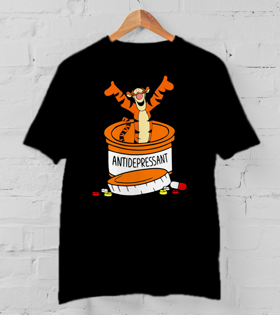 Tigger Antidepressant Pill Bottle T-Shirt