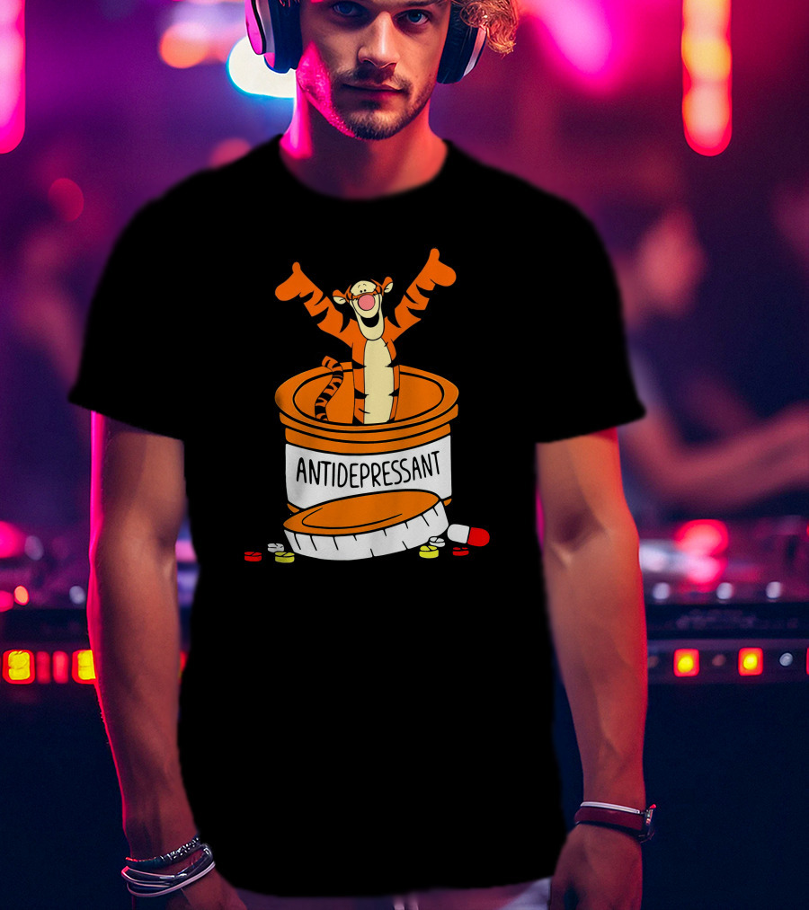 Tigger Antidepressant Pill Bottle T-Shirt
