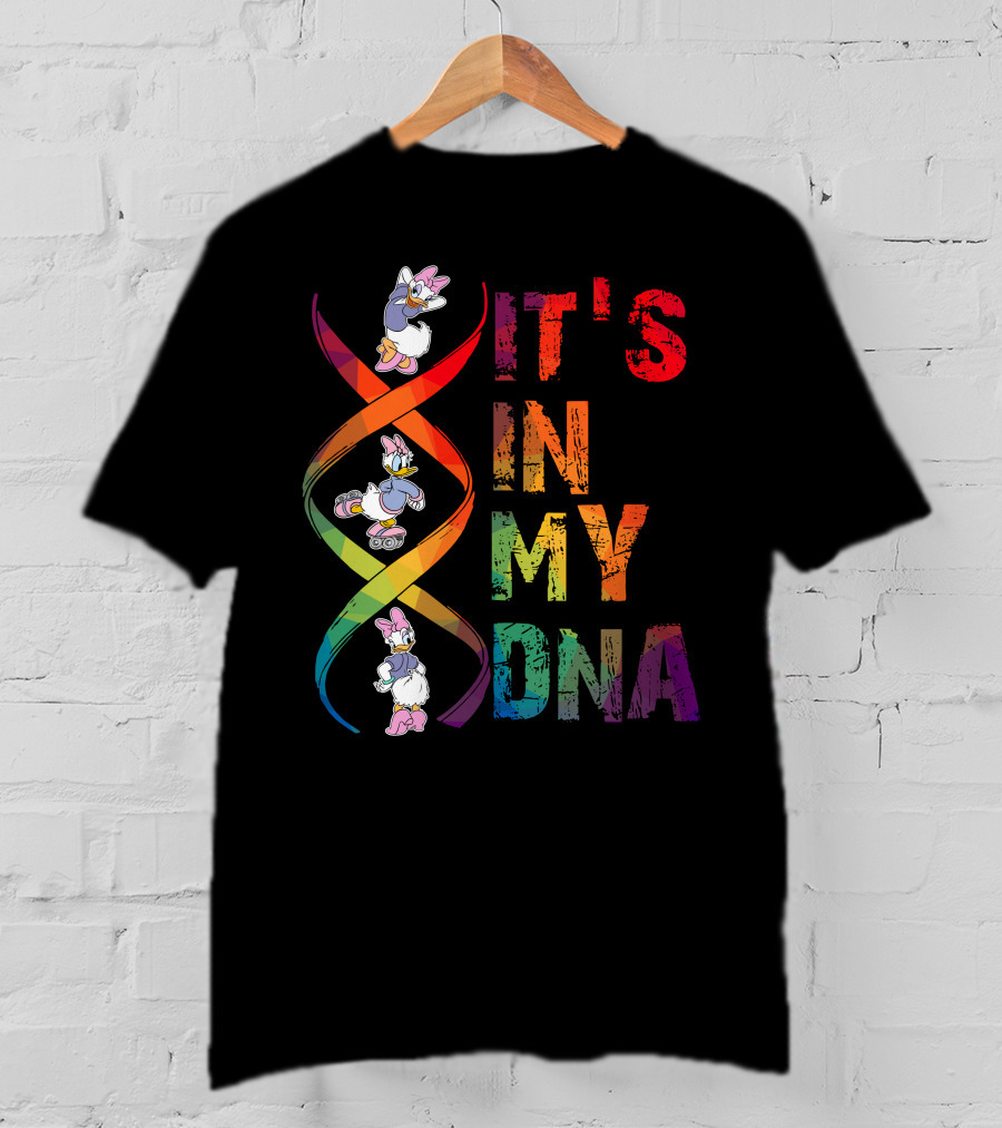 Daisy Duck It's In My Dna Rainbow Spiral T-Shirt