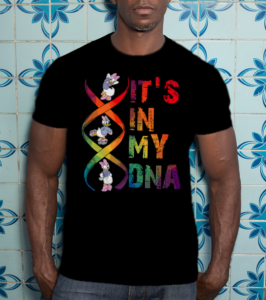 Daisy Duck It's In My Dna Rainbow Spiral T-Shirt