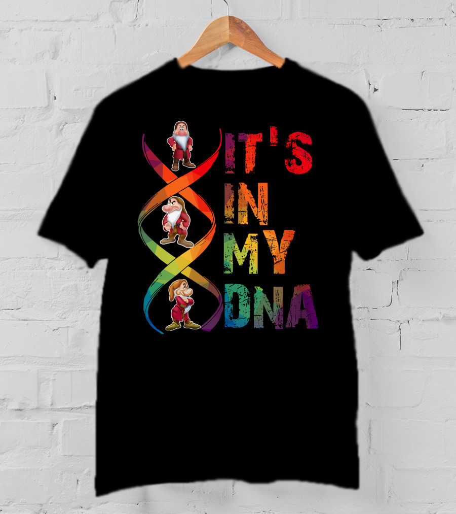 Grumpy It's In My Dna Rainbow T-Shirt