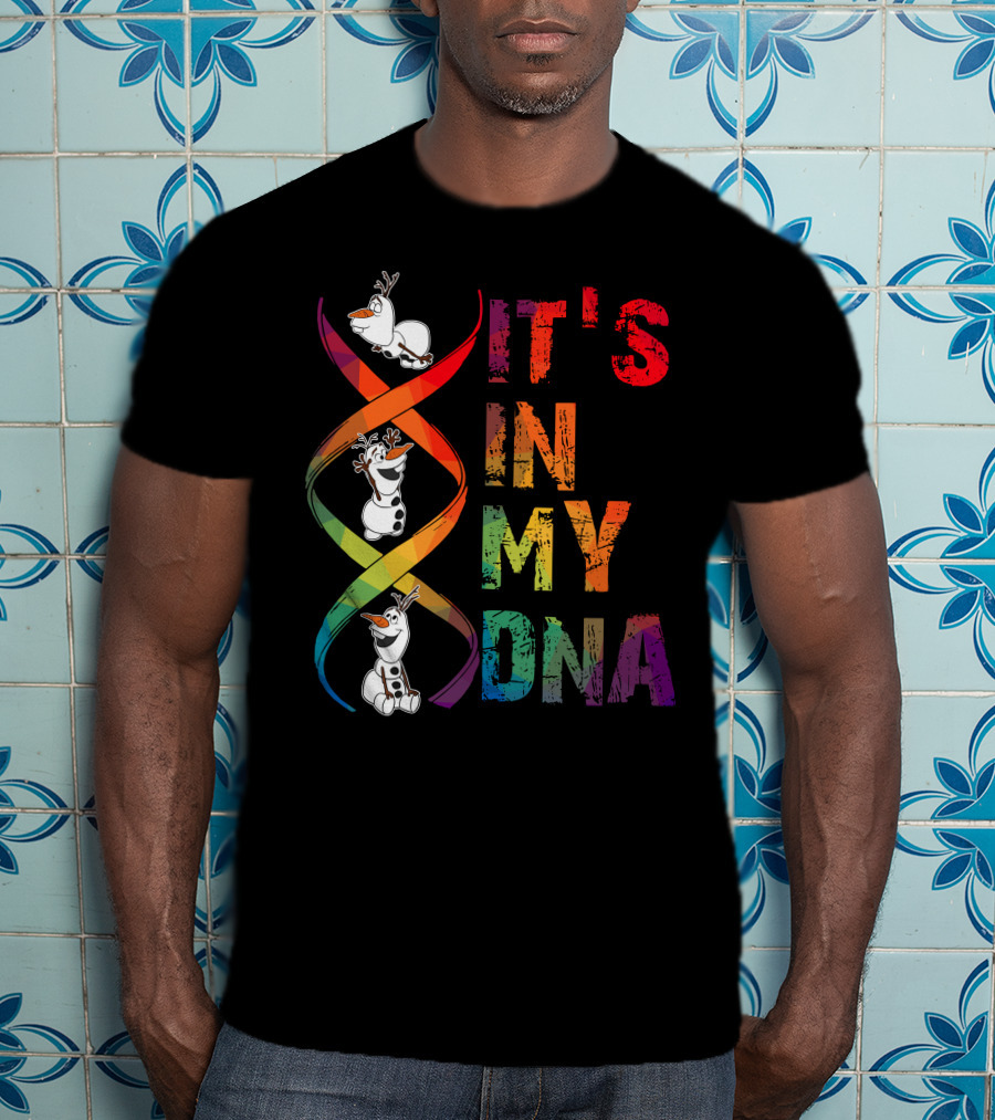 Olaf It's In My Dna Frozen Theme T-Shirt