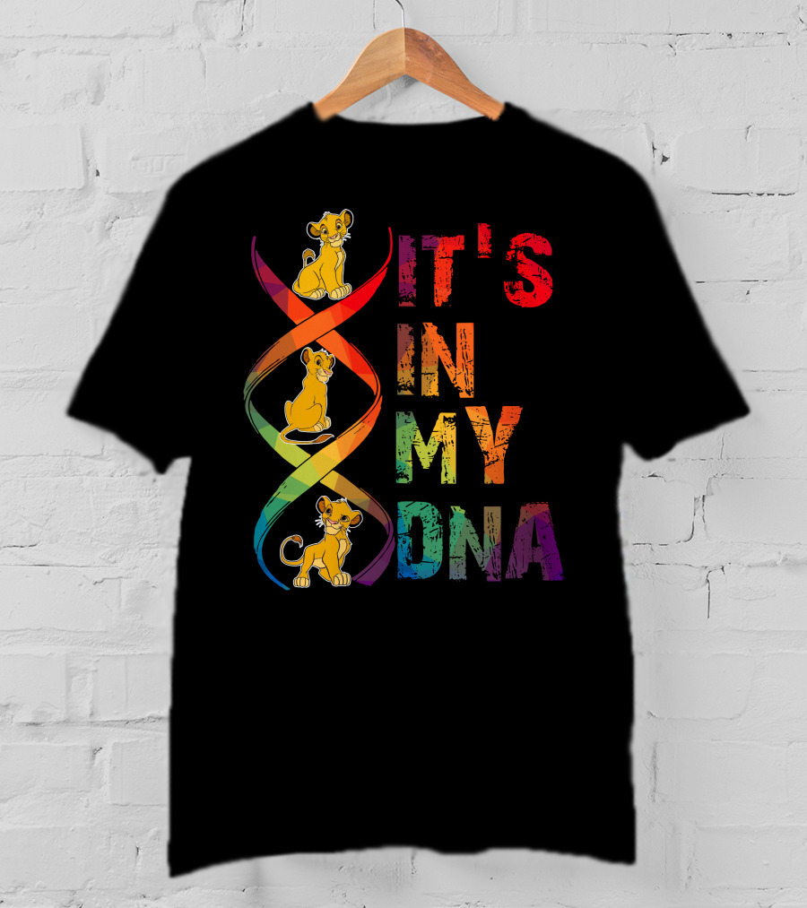 Simba It's In My Dna Rainbow Spiral T-Shirt
