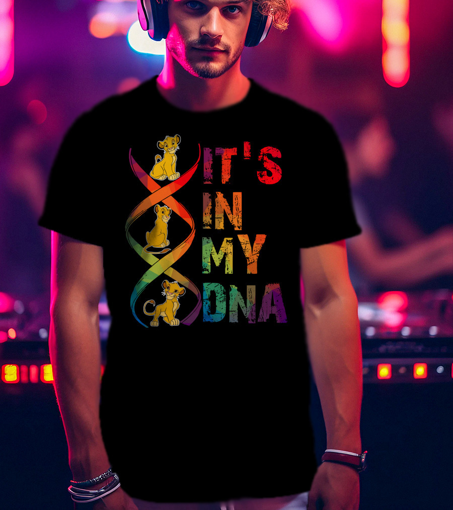 Simba It's In My Dna Rainbow Spiral T-Shirt