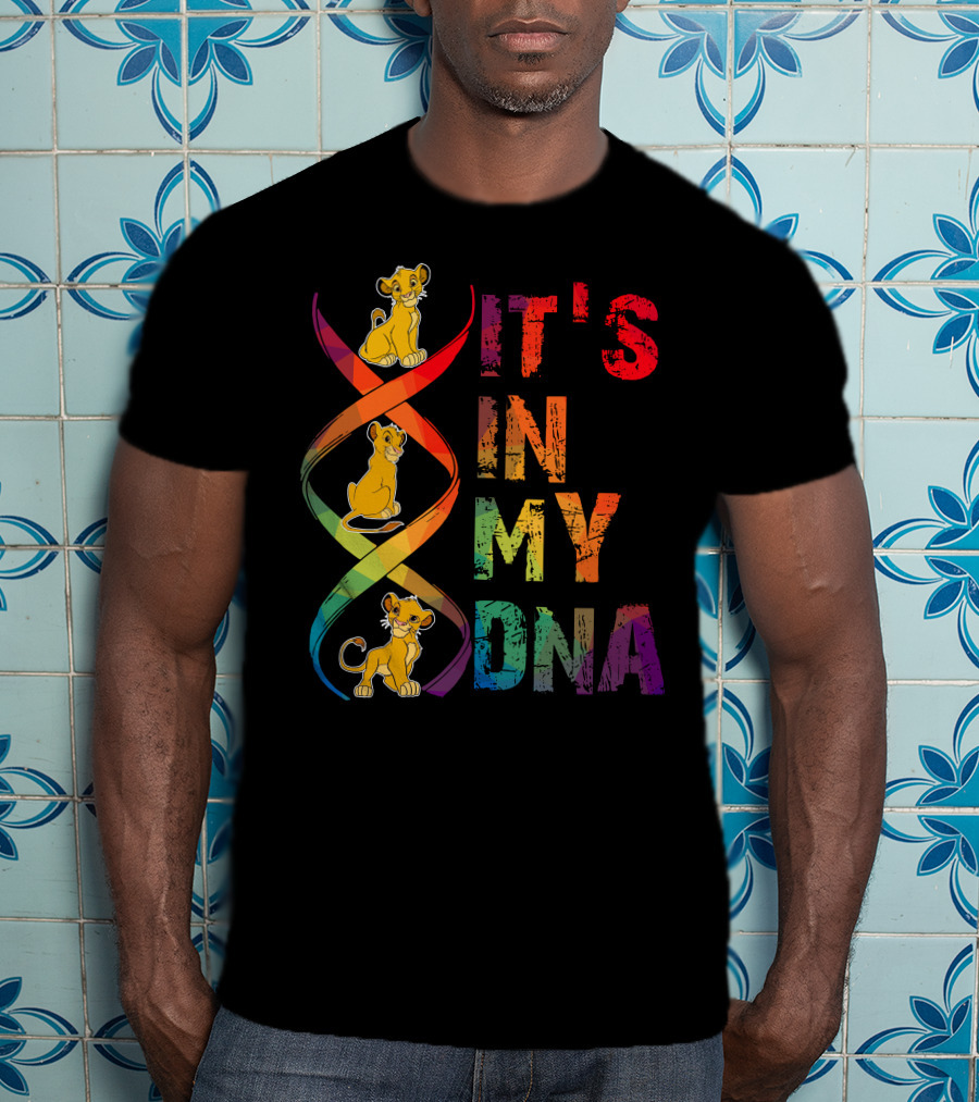Simba It's In My Dna Rainbow Spiral T-Shirt