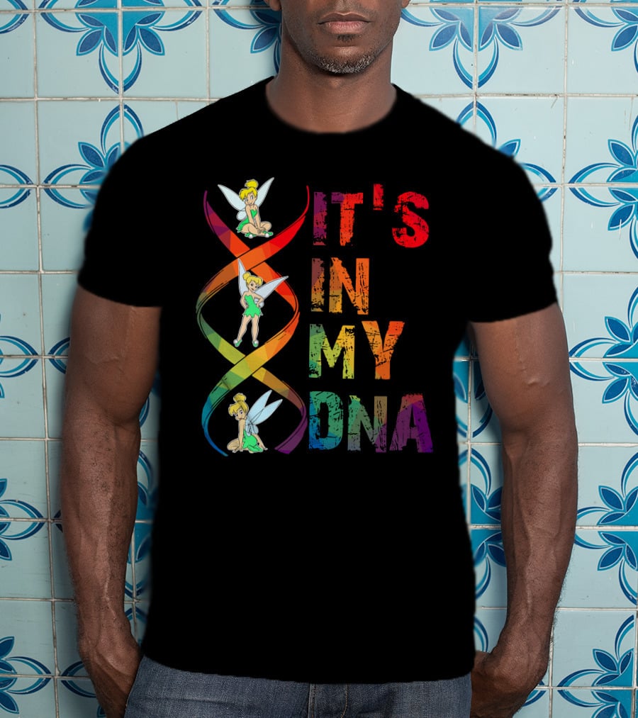 Tinker Bell It's In My Dna Rainbow Dna Helix T-Shirt