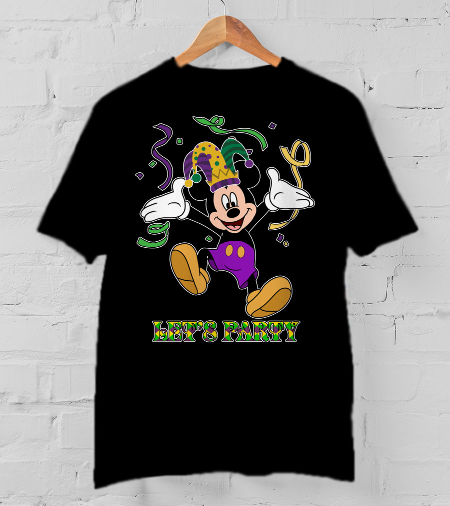 Mickey Let's Party Mardi Gras Celebration T-Shirt