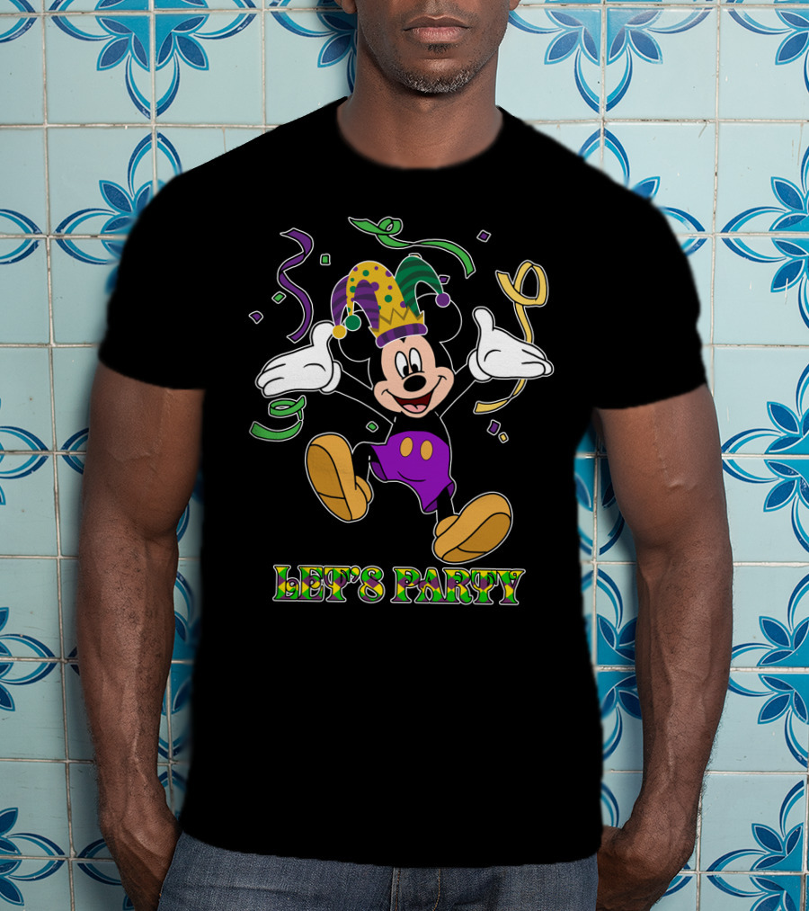 Mickey Let's Party Mardi Gras Celebration T-Shirt