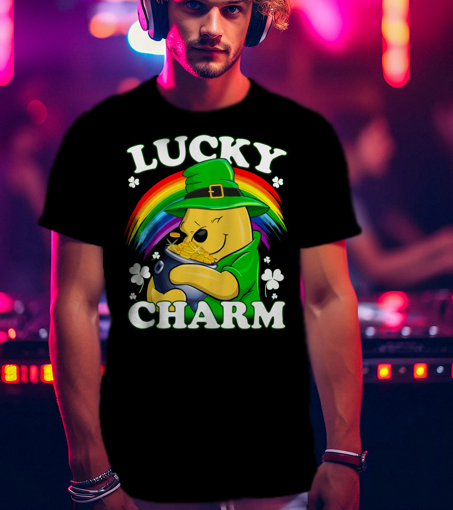 Lucky Charm Rainbow Bear St. Patrick's Day T-Shirt