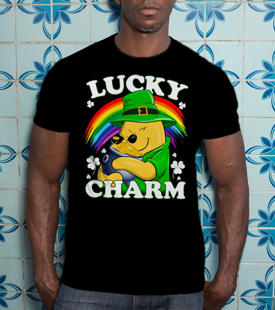 Lucky Charm Rainbow Bear St. Patrick's Day T-Shirt