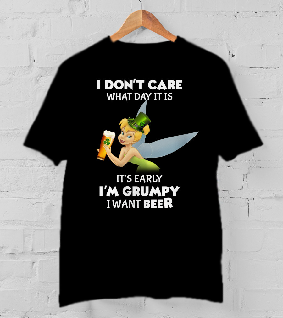Tinker Bell St. Patrick's Grumpy Beer Day T-Shirt
