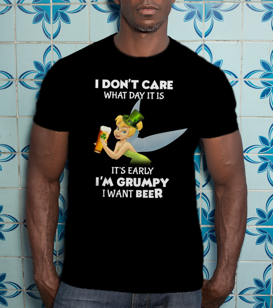 Tinker Bell St. Patrick's Grumpy Beer Day T-Shirt
