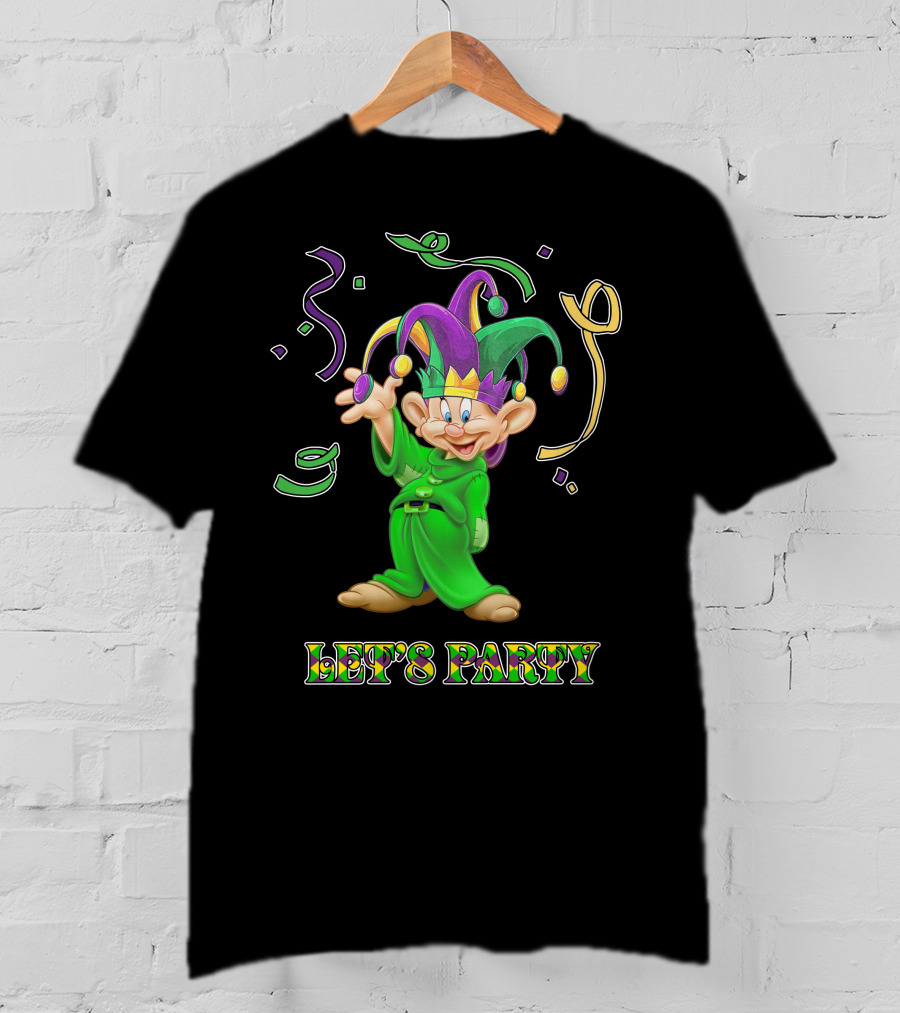Dopey Let's Party Jester Outfit Celebration T-Shirt