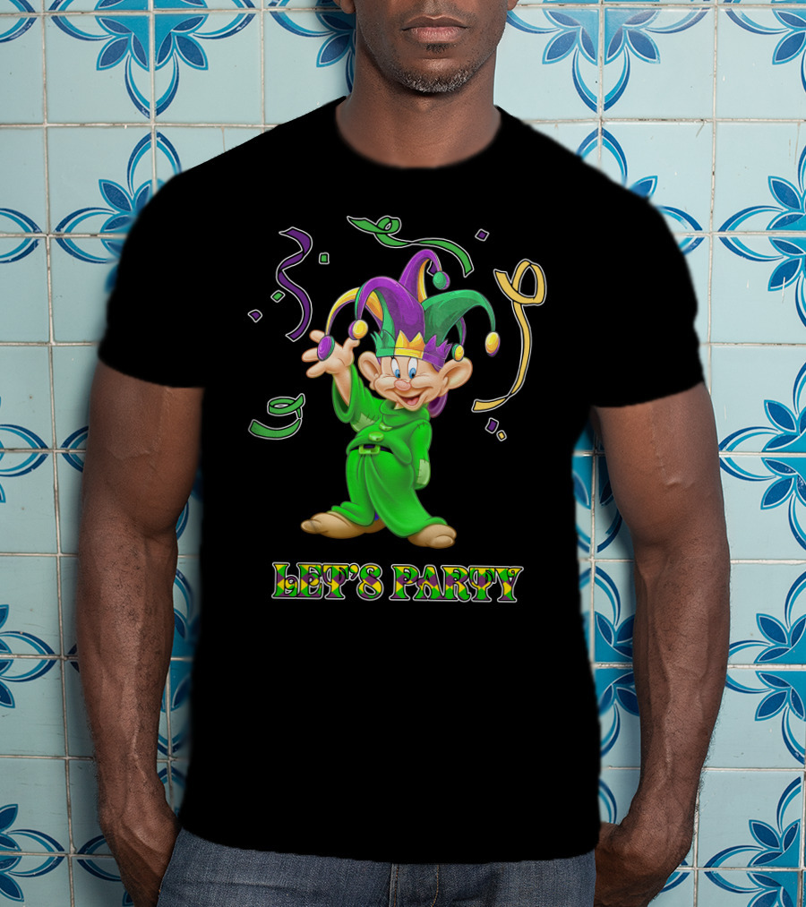 Dopey Let's Party Jester Outfit Celebration T-Shirt