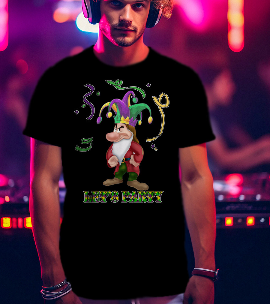 Grumpy Let's Party Jester Hat T-Shirt