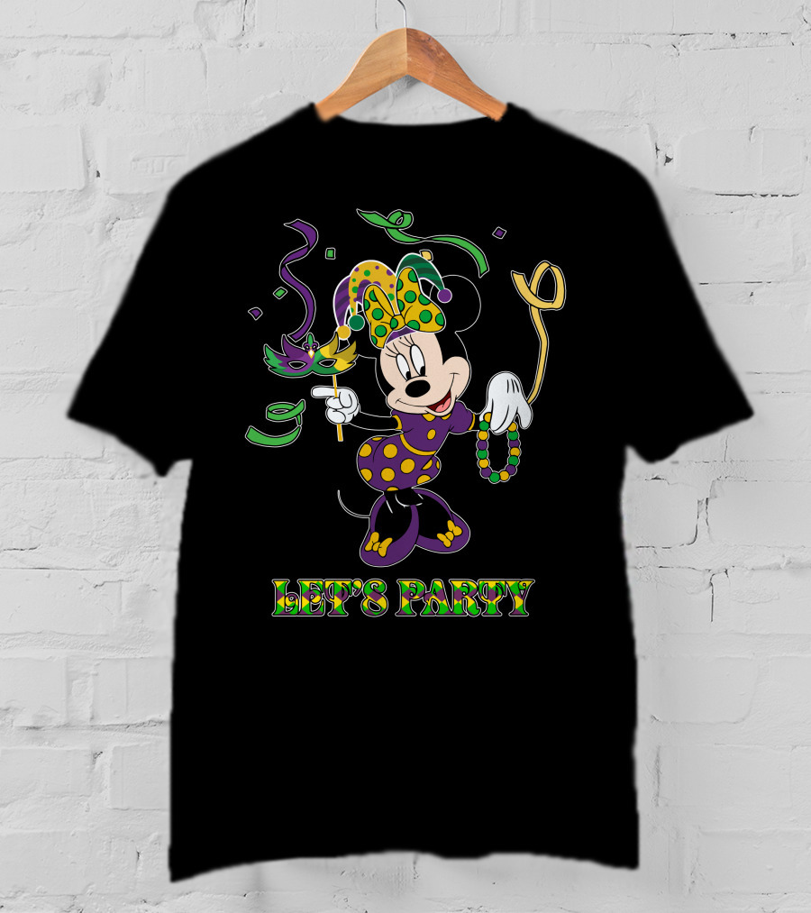 Minnie Let's Party Mardi Gras Celebration T-Shirt