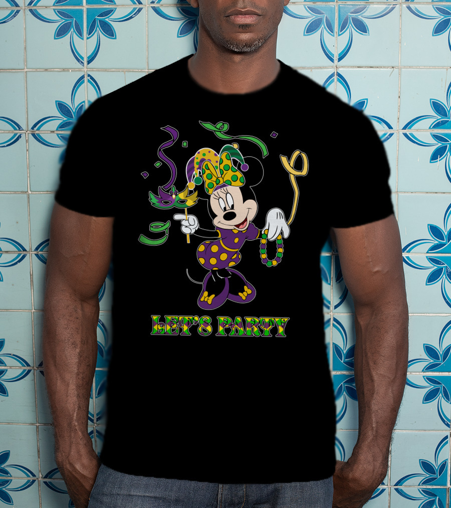 Minnie Let's Party Mardi Gras Celebration T-Shirt