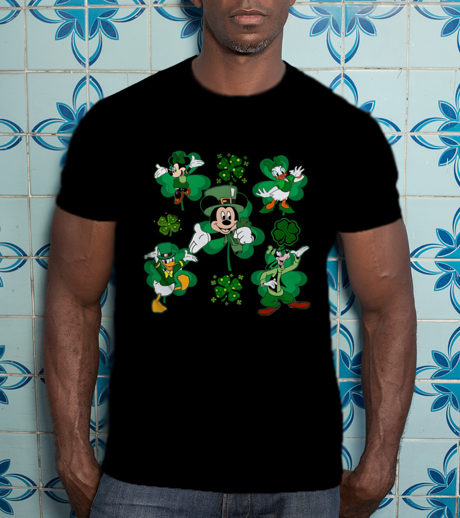 Mickey Friends St. Patrick's Day Shamrock Celebration T-Shirt