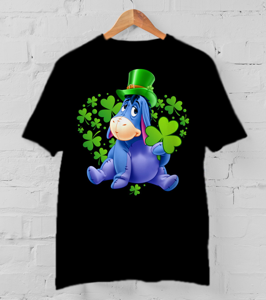 Eeyore St. Patrick's Day Clover Hat T-Shirt