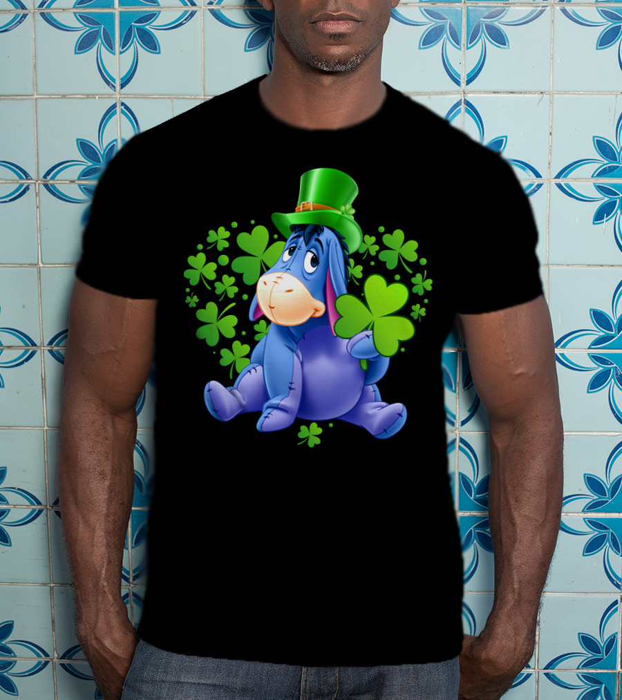 Eeyore St. Patrick's Day Clover Hat T-Shirt