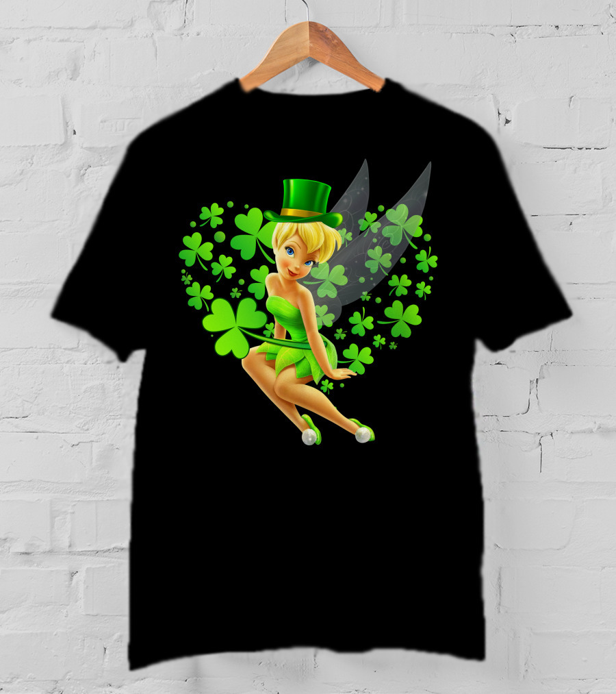Tinker Bell St. Patrick's Day Shamrock Fairy T-Shirt