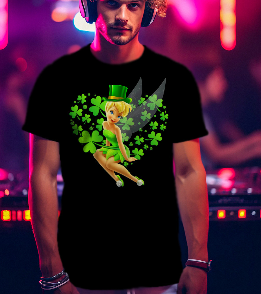 Tinker Bell St. Patrick's Day Shamrock Fairy T-Shirt