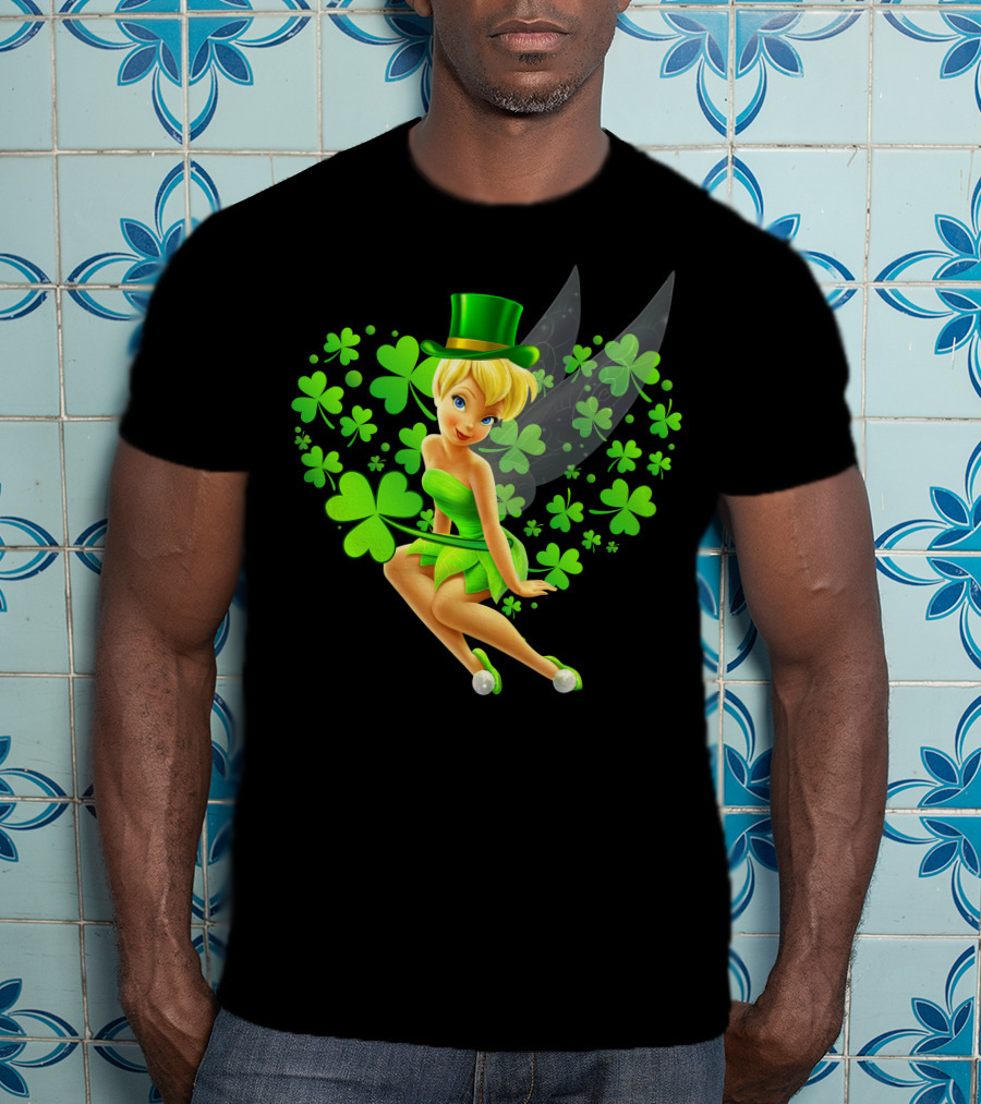 Tinker Bell St. Patrick's Day Shamrock Fairy T-Shirt