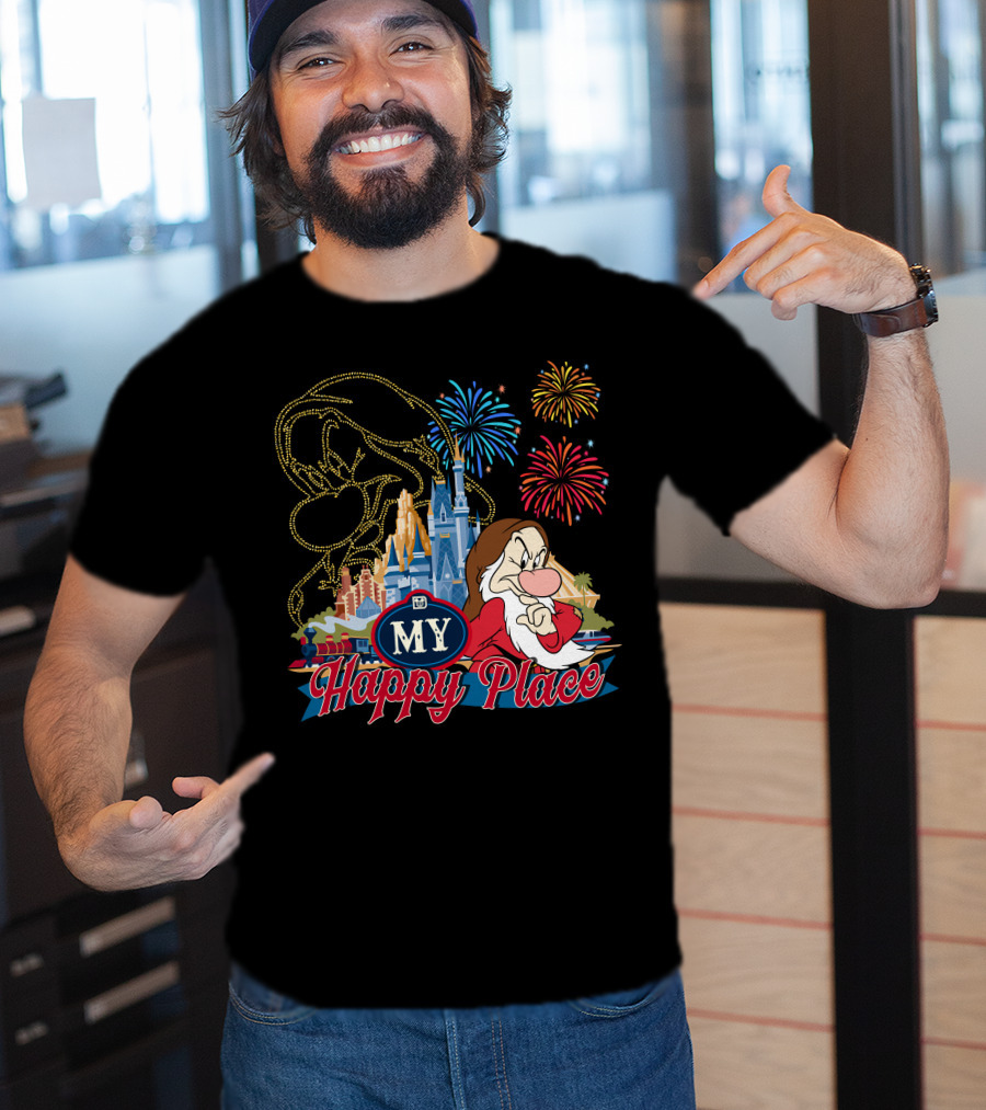 My Happy Place Grumpy Fireworks Castle T-Shirt